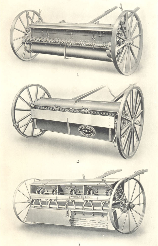 BROADCAST MANURE DISTRIBUTORS SOWERS. Wallace's Victor, Coultas, Woolnough 1912